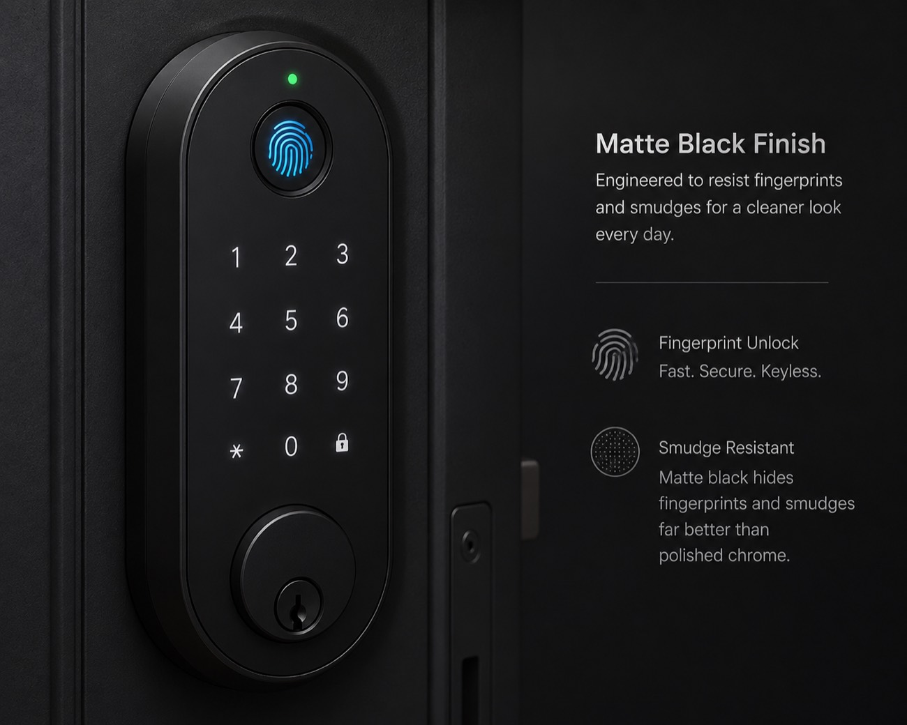 Fingerprint smart lock app — remote unlock and entry log
