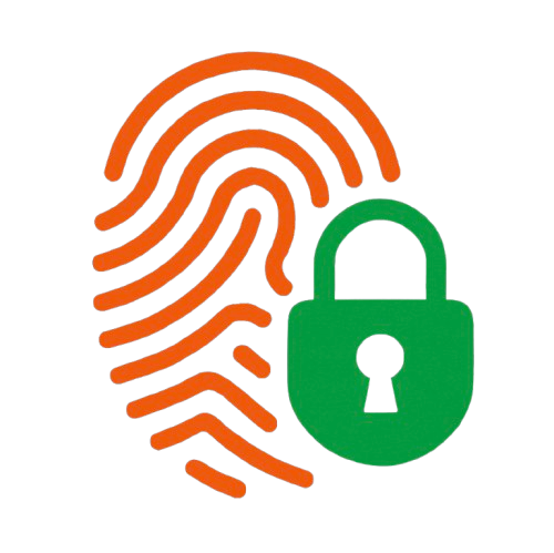 fingerprint door lock logo